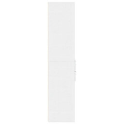 Berkfield Highboard White 50X42.5X185 Cm Engineered Wood - thumbnail 5