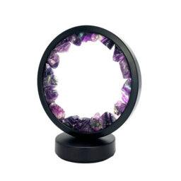 Cello Gleneagles Circle Earth Led Natural Crystal Lamp Purple Fluorite Dimmable Led - thumbnail 7