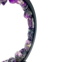 Cello Gleneagles Circle Earth Led Natural Crystal Lamp Purple Fluorite Dimmable Led - thumbnail 8