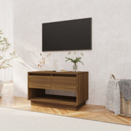 Berkfield Durable Tv Cabinet Brown Oak 70X41X44 Cm Engineered Wood - thumbnail 3