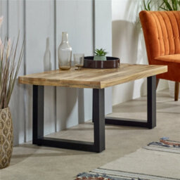 Worcester Belgravia Solid Wood & Metal Coffee Table - thumbnail 2