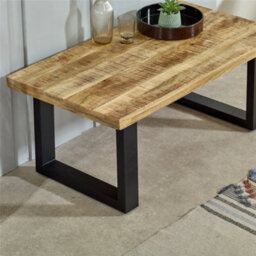 Worcester Belgravia Solid Wood & Metal Coffee Table - thumbnail 3