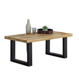 Worcester Belgravia Solid Wood & Metal Coffee Table - thumbnail 4
