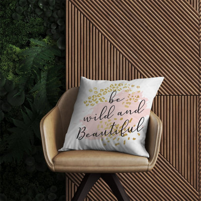 Warren Reed Designer Be Wild And Beautiful Outdoor Cushion 60Cm X 60Cm