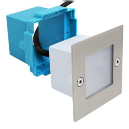Long Life Lamps Company Mini Led Brick Light Outdoor Step Wall Light Square Ip54 Warm White Zlc051Ww - thumbnail 4