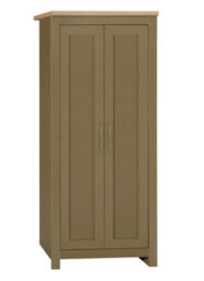 2 Door Wardrobe Olive Green Birlea Highgate & Oak Farmhouse Shabby Chic - thumbnail 2