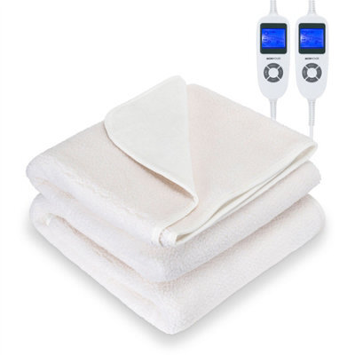 Monhouse Premium Fleece Electric Blanket - Heated Under Blanket, 9 Heat Settings, Fitted Heated Mattress Cover - King 150X200Cm - image 1