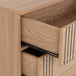 Seconique Tessa 3 Drawer Chest - Natural Oak Effect - thumbnail 7