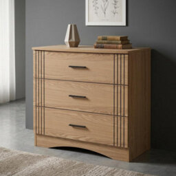 Seconique Tessa 3 Drawer Chest - Natural Oak Effect - thumbnail 8