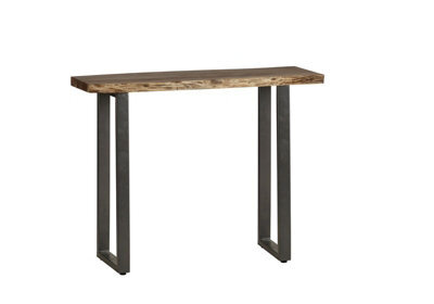 Buttercup Farm Baltic Live Edge Console Table - Metal/acacia Solid Wood - L35 X W100 X H78 Cm - image 1