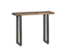 Buttercup Farm Baltic Live Edge Console Table - Metal/acacia Solid Wood - L35 X W100 X H78 Cm