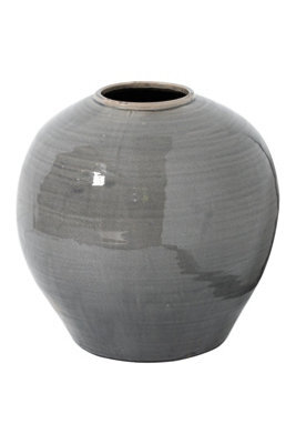 Garda Grey Glazed Regola Vase, Modern Ceramic Decor Piece - image 1