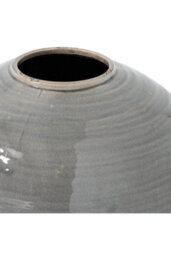 Garda Grey Glazed Regola Vase, Modern Ceramic Decor Piece - thumbnail 2