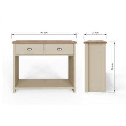 Gfw Lancaster Console Hall Table Cream - thumbnail 8
