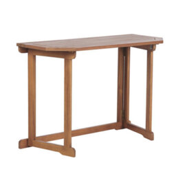 Beliani Balcony Table Treia 110 Cm 47 Cm Acacia Wood Brown - thumbnail 1