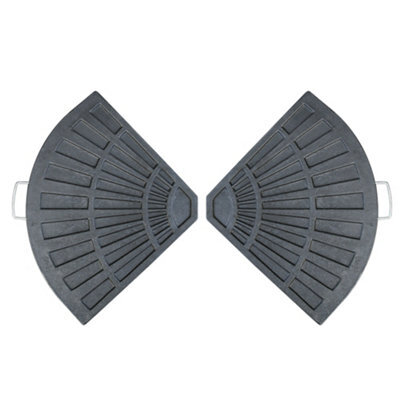 Rinse Bathrooms 2 Pack Banana Parasol Base Cement Concrete Parasol Umbrella Stand Weights - image 1