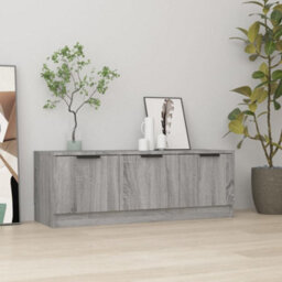 Walplus Tv Cabinet Grey Sonoma 102X35X36.5 Cm Engineered Wood