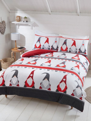 Festive Gonks King Duvet Cover And Pillowcase Set - image 1