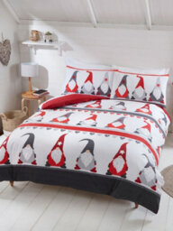 Festive Gonks King Duvet Cover And Pillowcase Set - thumbnail 1