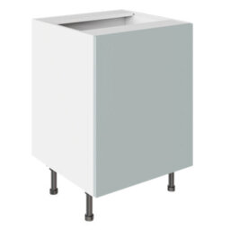 Kitchen Kit Aquamarine Supermatt Slab Door Sink/hob Base Unit Cabinet Flatpack - 600X720mm - thumbnail 1