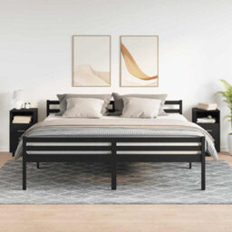 Berkfield Bedside Cabinets 2 Pcs With 2 Drawers Black 36X36X68 Cm - thumbnail 3