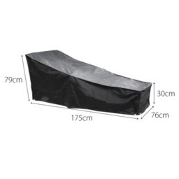 Cozy Bay Ezbreathe Sun Lounger Cover In Black - thumbnail 2