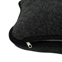 Native Natural Pure Merino Wool Pillow - Black - thumbnail 2