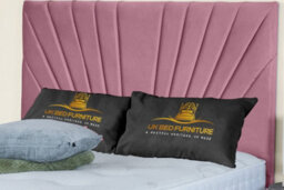 UKBEDFURNITURE Sunrise Plush Pink End Opening Divan Ottoman Bed With 54 Inch Headboard - thumbnail 3