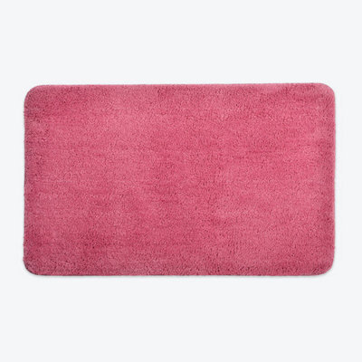 Allure Bath Fashions Luxury Microfibre Bath Mat Non-Slip - Rose Pink - image 1