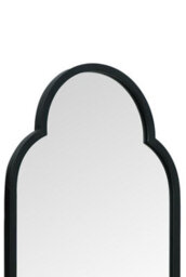 Mirroroutlet The Duplici Black Metal Framed Double Arched Oval Garden Wall Mirror 150Cm X 52Cm - thumbnail 4