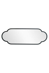 Mirroroutlet The Duplici Black Metal Framed Double Arched Oval Garden Wall Mirror 150Cm X 52Cm - thumbnail 6