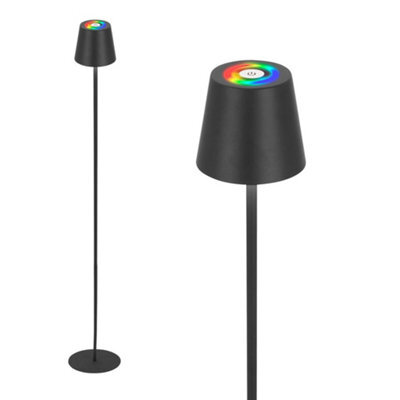 Briloner Rgbw Standing Floor Lamp Anthracite Rechargeable Dimmable Touch Control Ip44 Outdoor - image 1