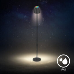 Briloner Rgbw Standing Floor Lamp Anthracite Rechargeable Dimmable Touch Control Ip44 Outdoor - thumbnail 5