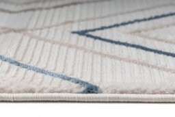Stratus Interiors Kodiak Large Diamond Pattern Living Room Rug - Blue / Cream / Beige / Brown - Medium - thumbnail 4