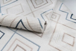 Stratus Interiors Kodiak Large Diamond Pattern Living Room Rug - Blue / Cream / Beige / Brown - Medium - thumbnail 5