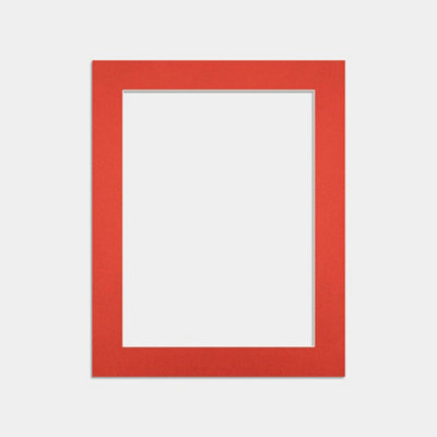 Ak Frames 50X40Cm Poppy Red Picture Mounts To Fit 40X30Cm Aperture Size - Mount Board Only (No Frame Included) - image 1