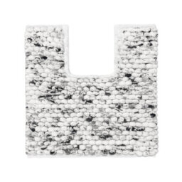 Allure Bath Fashions Marl Chunky Bobble Pedestal Toilet Mat Non Slip - Dark Grey - thumbnail 1