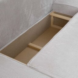 Malaga L Shaped Mdf Corner Sofa Bed With Storage And Pull Out Seat Loose Back Cushions Blue Left - thumbnail 5