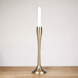 Urbn-Living Urbnliving 26Cm Tall Gold Metal Candle Holder Decorative Candlesticks Set - thumbnail 1