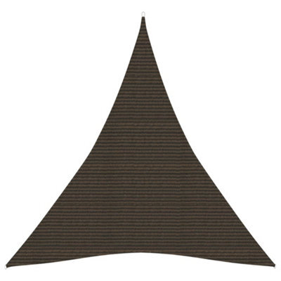 Berkfield Sunshade Sail 160 G/m2 Brown 4X5X5 M Hdpe - image 1