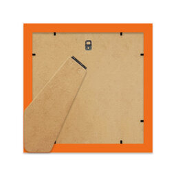 "5X5"" Orange Picture Frame - 5X5"" Square Frame With 4X4"" Mount For 5X5""/4X4"" Pictures Classic Style Frame For Home Décor, 1 Pack" - thumbnail 3