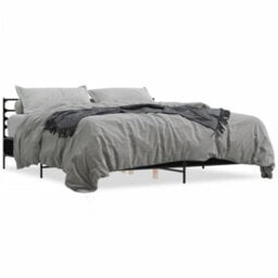 Berkfield Bed Frame Without Mattress Black 180X200 Cm Super King - thumbnail 2