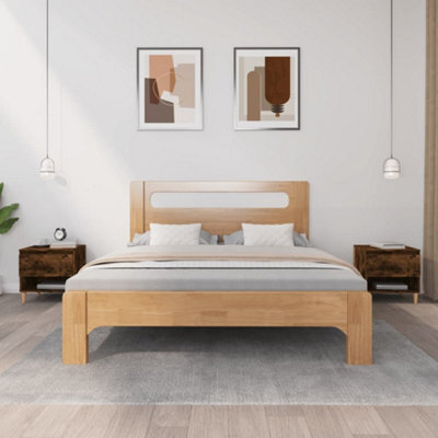 Berkfield Bedside Tables 2 Pcs Smoked Oak 50X46X50 Engineered Wood - image 1