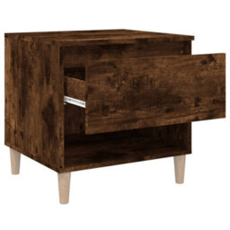 Berkfield Bedside Tables 2 Pcs Smoked Oak 50X46X50 Engineered Wood - thumbnail 7