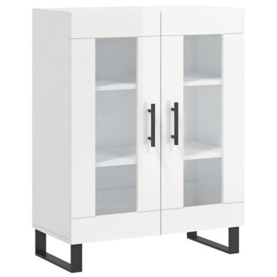 Berkfield Classic Sideboard High Gloss White 69.5X34X90 Cm Engineered Wood - image 1