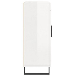 Berkfield Classic Sideboard High Gloss White 69.5X34X90 Cm Engineered Wood - thumbnail 7