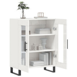 Berkfield Classic Sideboard High Gloss White 69.5X34X90 Cm Engineered Wood - thumbnail 4