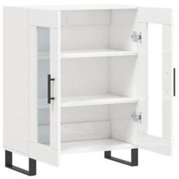 Berkfield Classic Sideboard High Gloss White 69.5X34X90 Cm Engineered Wood - thumbnail 6