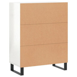 Berkfield Classic Sideboard High Gloss White 69.5X34X90 Cm Engineered Wood - thumbnail 8