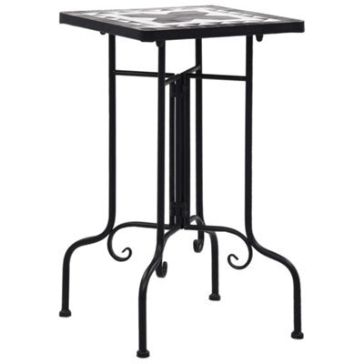 Walplus Mosaic Side Table Black And White Ceramic - image 1